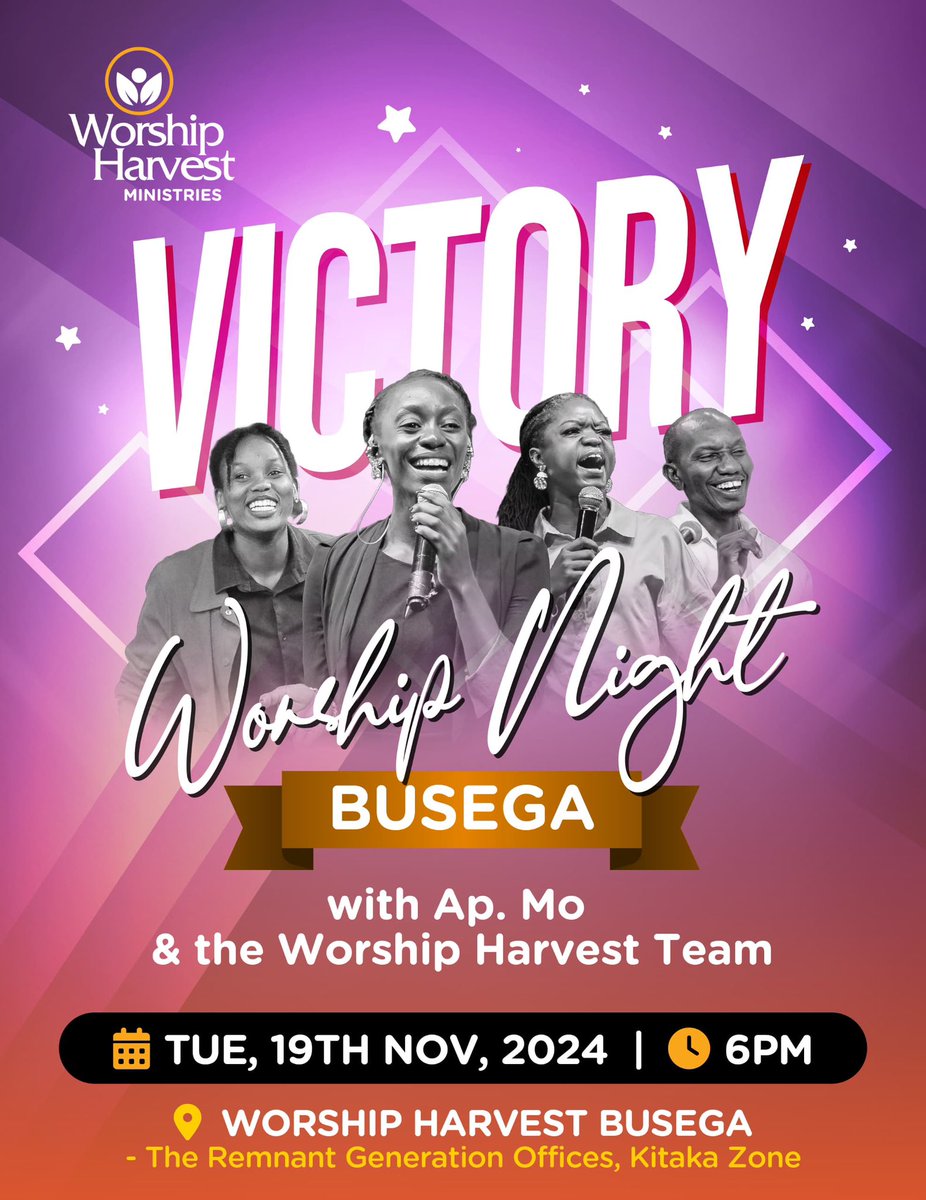 worship_harvest's tweet photo. A week of consistent victories awaits 🔥
“But thanks be to God, who gives us the victory through our Lord Jesus Christ.”
I Corinthians 15:57 NKJV
See you at #VictoryWorshipNight at any of these places this week 😊. God is waiting on you 🔥🥳.
#WorshipHarvest
#GoingAndGlorying https://t.co/8PPJzbkAvD