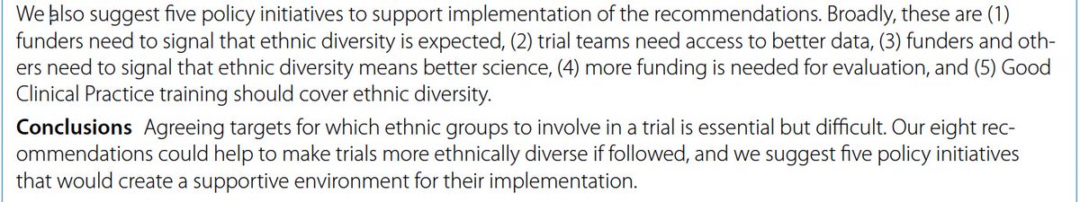 Prof Kamlesh Khunti (@kamleshkhunti) on Twitter photo How should trial teams make decisions about the proportions and diversity of the ethnic groups in their trial?
Our paper led by <a href="/shauntreweek/">Shaun Treweek</a> <a href="/Bowercpcman/">Peter Bower</a> et al
trialsjournal.biomedcentral.com/articles/10.11… How should trial teams make decisions about the proportions and diversity of the ethnic groups in their trial?
Our paper led by <a href="/shauntreweek/">Shaun Treweek</a> <a href="/Bowercpcman/">Peter Bower</a> et al
trialsjournal.biomedcentral.com/articles/10.11…