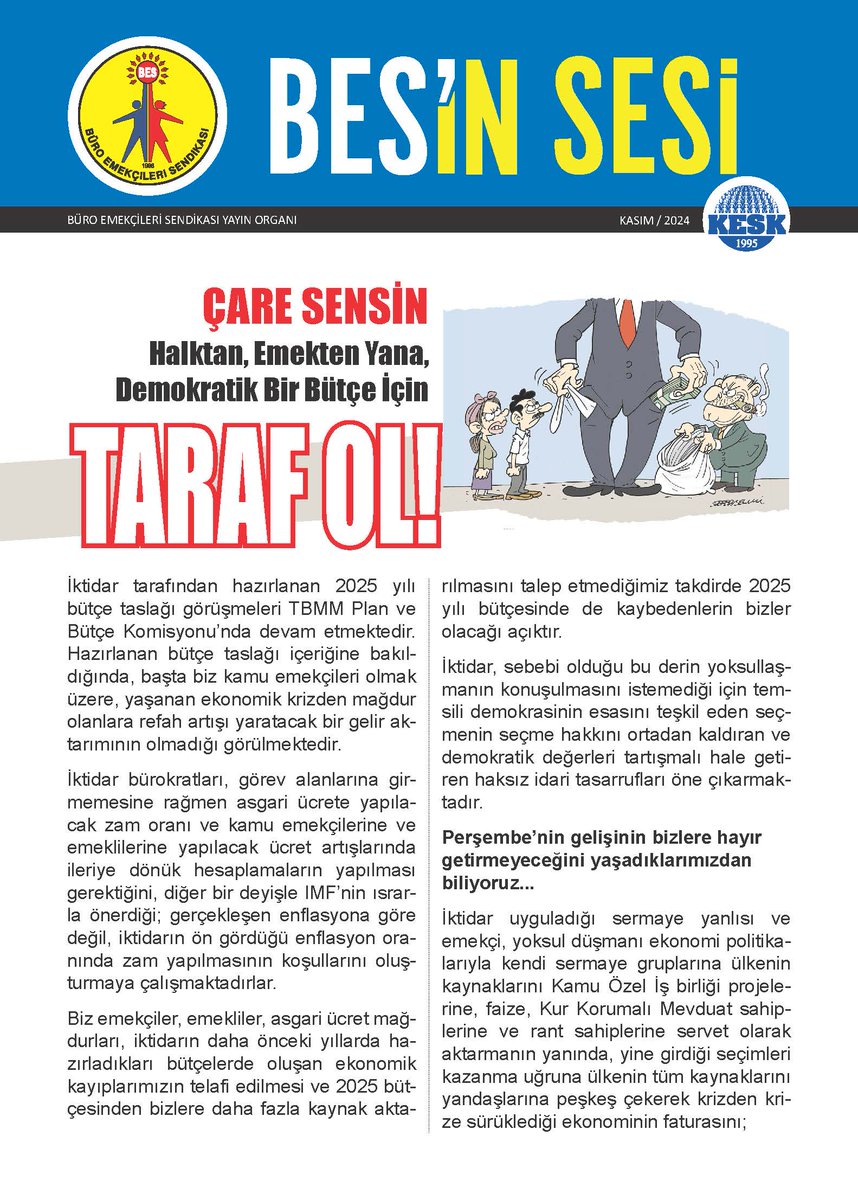 BES_Gnl_Mrk's tweet photo. İnsanca bir yaşam için 👇
📢 30 Kasım’da Ankara’da buluşuyoruz… 

Çare sensin! Emekten yana, demokratik bir bütçe için taraf ol! 

#BESeÜyeOl #KatılDeğiştirelim #YetkiBESeHaklarımızİleriye