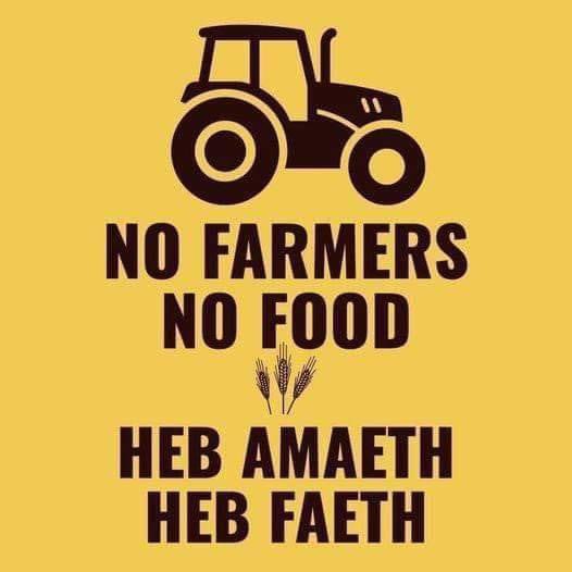 Winwnsyn's tweet photo. #NoFarmersNoFood #HebAmaethHebFaeth https://t.co/LMQWXaeCoD
