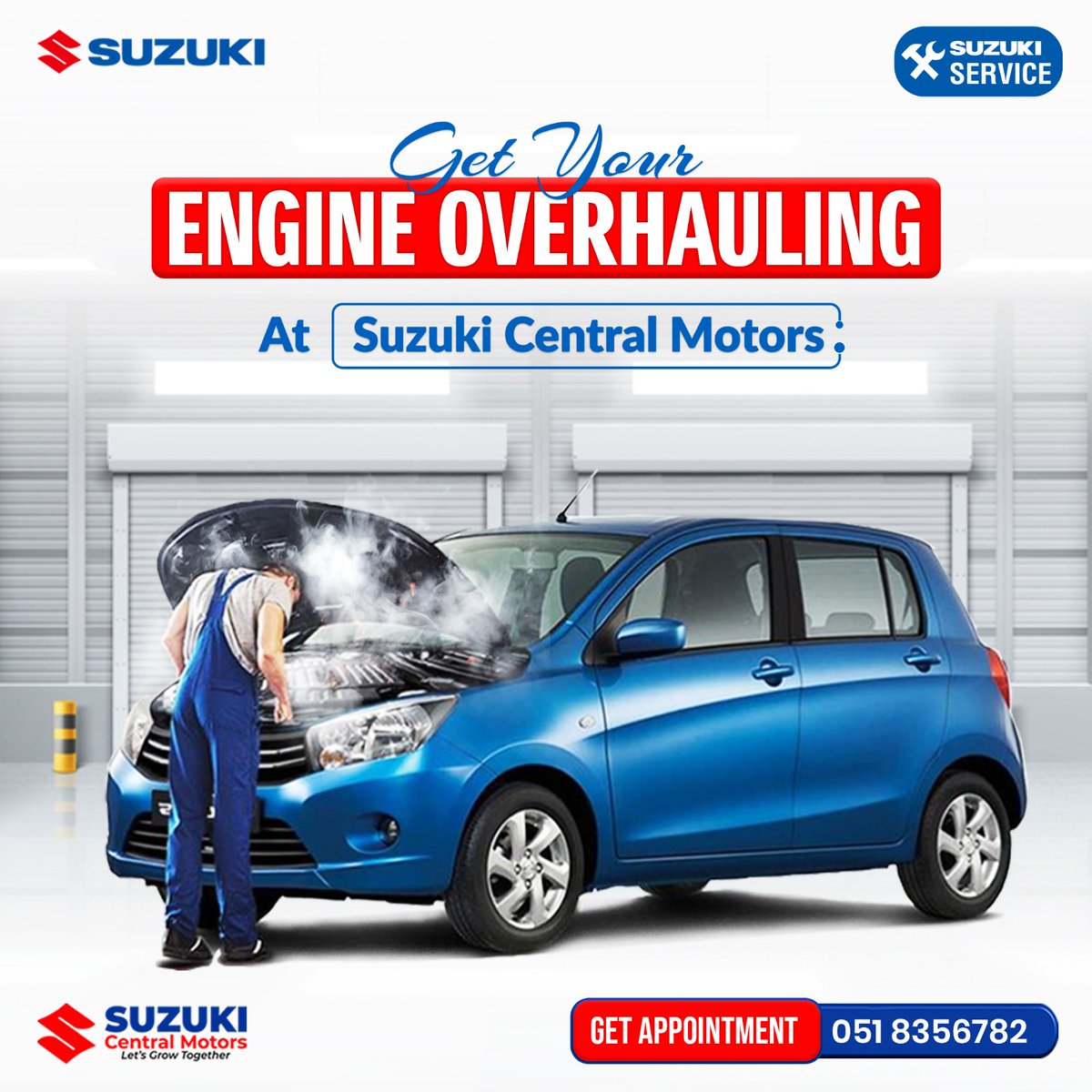 RwpScm's tweet image. Restore your engine's performance with expert overhauling at Suzuki Central Motors! Visit us today!

𝐁𝐨𝐨𝐤 𝐧𝐨𝐰! 𝐂𝐨𝐧𝐭𝐚𝐜𝐭 𝐮𝐬 𝐚𝐭
📲+𝟗𝟐-𝟑𝟏𝟓-𝟖𝟕𝟎𝟗𝟔𝟑𝟏.
📍 G.T Road Soan Camp Rawalpindi.

#EngineOverhauling #SuzukiService #CarCare #DriveSmooth
