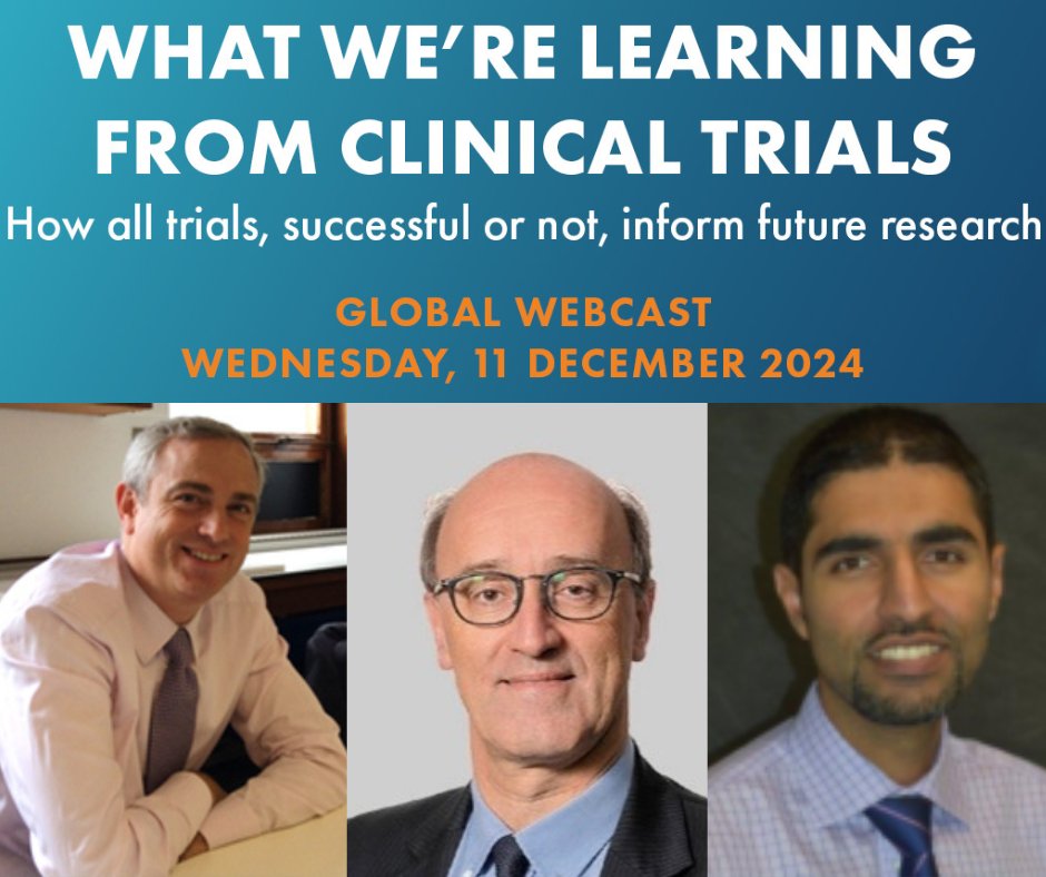 What can we learn from clinical trials? 🤔 Join our panel of experts Dr Jeremy Chataway, Dr Burhan Chaudry and Dr Patrick Vermersch, to find out what they have learnt from their recent trials. 🔬

Sign up for the #progressiveMS webcast here. 👉 msintfederation.org/4eoC9mN