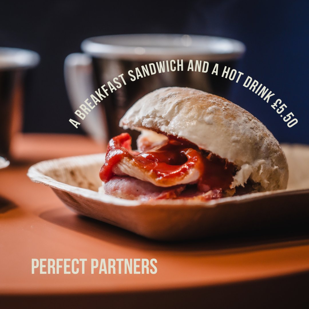 GandFCafe's tweet photo. Start your day with our breakfast fuel for just £5.50!⁠
Pick up a freshly prepared breakfast sandwich and pair it with an @oldspikeroast barista coffee☕️⁠
⁠
#breakfastfuel #breakfastoffers https://t.co/vA9X1Npj06