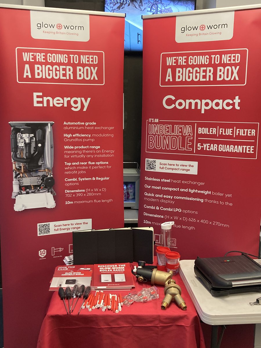 It’s a cold start here at <a href="/BracknellHPS/">Bracknell Heating & Plumbing Supplies Ltd</a> but <a href="/glow_wormclub/">Glow-worm</a> has come to bring the Glow!
Come on down to find out about the mighty #Energy boiler, with 10 year warranty, rear flue and quietmark accreditation it’s the steak of the heating season!