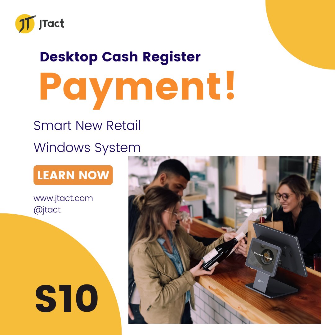 Jtact2016's tweet photo. Smart New Retail Cash Register Machine JTact S10
Big on style and simplicity, unlock more possibilities.
Welcome to learn more about it.
https://t.co/wdMZIXkyDT
#cashregistermachine #cashregister #cashiermachine #smartecr #smartretail #possystem #windows #jtact #s10 https://t.co/ojQWO9IjMH