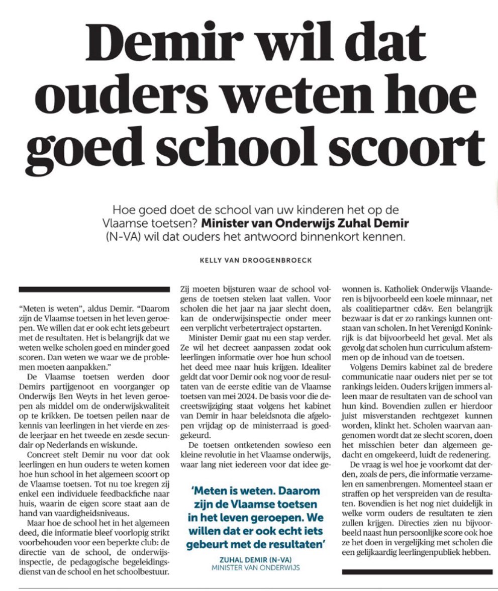 Ik pas voor een “tripadvisor voor scholen”.
Scholen zijn geen “leerfabrieken”, maar hebben een zeer gevarieerde leerlingenpopulatie. 
Context die  niet van 1 ranking af te lezen is. 
Dit hadden we niet afgesproken.
