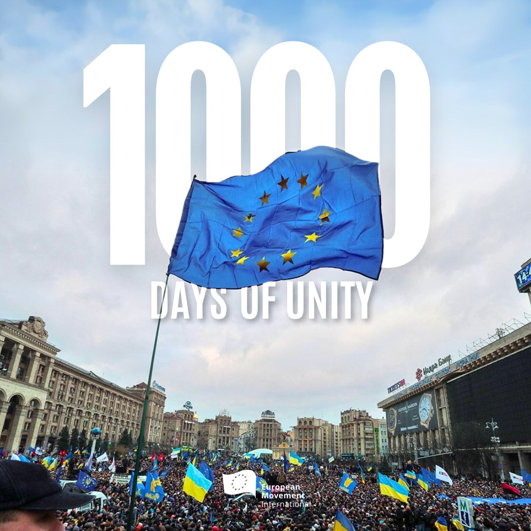 1000 days of heroism, courage, and resistance.

1000 days of unity and unwavering resolve.

Together, as Europeans, we fight for a better tomorrow —there is no time to lose.

We stand unwavering in our support, now and always.

🇺🇦 Slava Ukraini! 🇺🇦