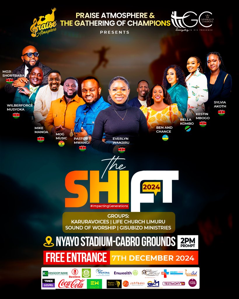 mojishortbabaa (@mojishortbabaa) on Twitter photo THE SHIFT 2024!
Glad to be part of this amazing project!
Thank you @evelynwanjiru_a x @pastortmwangi
Can't wait to see what God has in store!
Si mnajua lazima Nyayo stadium kutawaka🔥
Beba dancing shoes!
7TH DECEMBER
ENTRY FREE
CC @praiseatmosphere
<a href="/bwenievedigital/">Bwenieve Digital</a> THE SHIFT 2024!
Glad to be part of this amazing project!
Thank you @evelynwanjiru_a x @pastortmwangi
Can't wait to see what God has in store!
Si mnajua lazima Nyayo stadium kutawaka🔥
Beba dancing shoes!
7TH DECEMBER
ENTRY FREE
CC @praiseatmosphere
<a href="/bwenievedigital/">Bwenieve Digital</a>