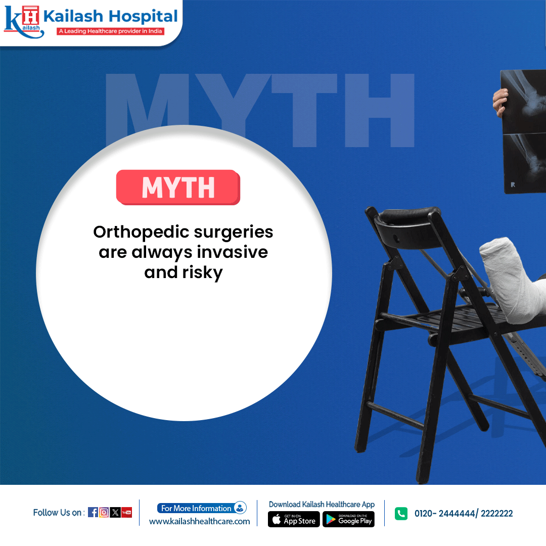KailashHealth's tweet photo. Are Orthopedic Surgeries always risky? Certainly not! Here's the fact behind
Don't live with your joint pain. Consult our Orthopedic experts: https://t.co/3PxoApMEoA
#healthfacts #mythfacts #factsaboutbones #bonehealth https://t.co/EFiIGgtxEO