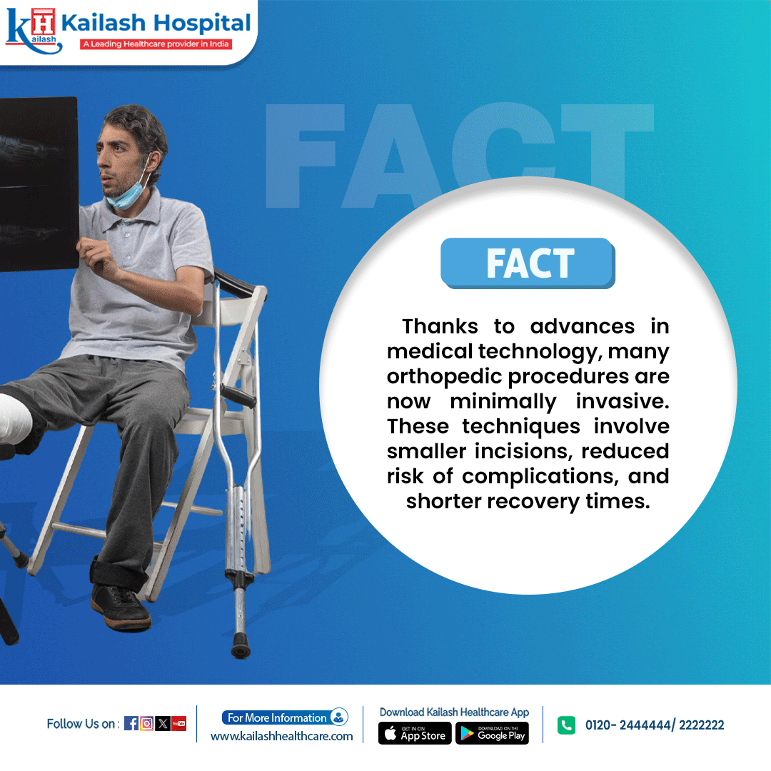 KailashHealth's tweet photo. Are Orthopedic Surgeries always risky? Certainly not! Here's the fact behind
Don't live with your joint pain. Consult our Orthopedic experts: https://t.co/3PxoApMEoA
#healthfacts #mythfacts #factsaboutbones #bonehealth https://t.co/EFiIGgtxEO