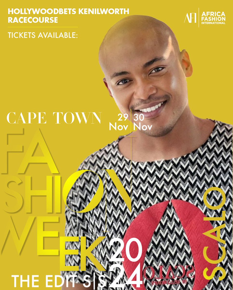 South African Designer Show: Cape Town Fashion Week: The Edit SS24!   

📅: Sat, Nov 30. 
📷: 16h00 - 17h00. 
📍: Kenilworth Racecourse - Wetton Road Entrance.

BUY TICKETS NOW: quicket.co.za/events/287319-… 

#CTFashionWeek2024