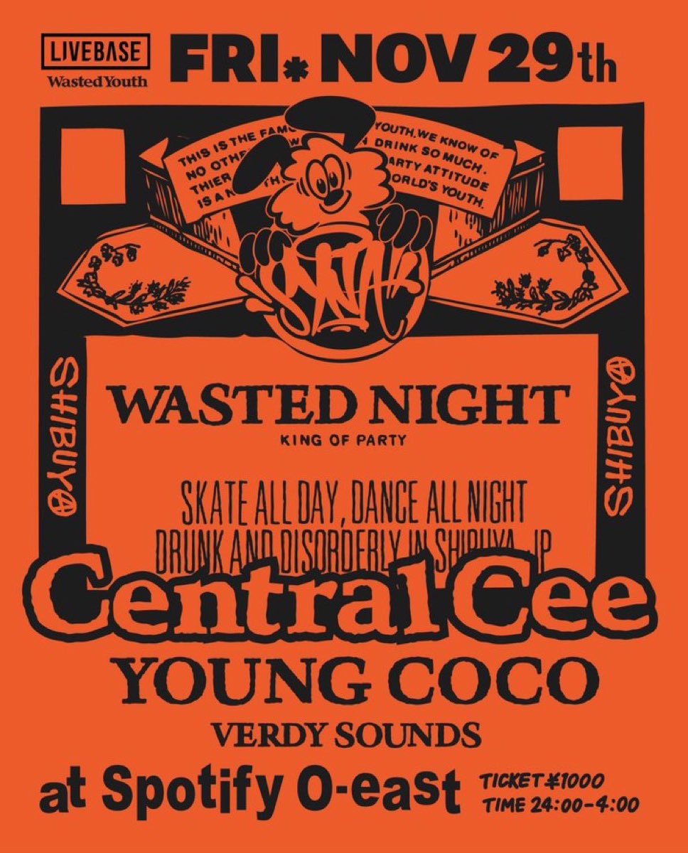 tyorigino's tweet photo. Central Ceeのライブ情報

11月29日東京で開催

24:00~4:00
料金1000円 https://t.co/pTE83aYVt1