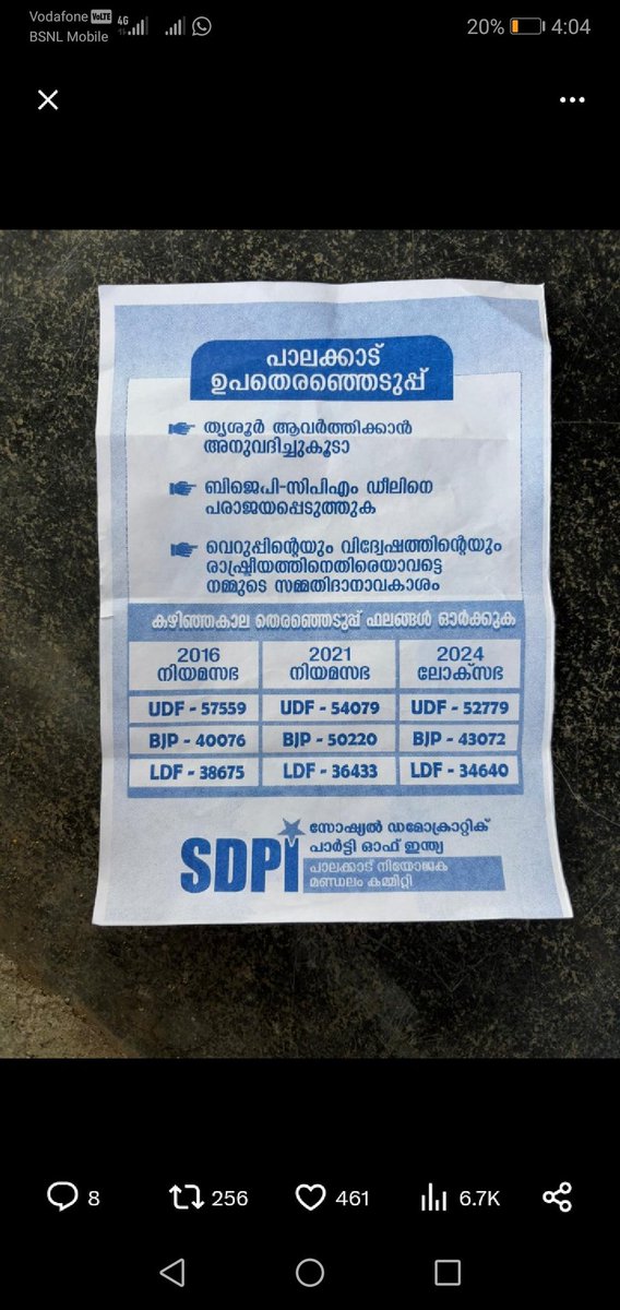 Subhash52184133's tweet photo. @Birds__eyes എന്ത് വിള്ളൽ ഇപ്പോൾ കൂടെ കൂട്ടിയേക്കുന്ന ആൾ പറഞ്ഞത് അല്ലേ അല്ലേ ഇതെക്കെ  SDPI കൊണ്ട് പള്ളികളിൽ ലഘുലേഖ വിതരണം ചെയ്യ്ത കൊങ്ങികൾ ആല്ലേ വിള്ളൽ ഉണ്ടാക്കുന്നത് https://t.co/qGja08jfku