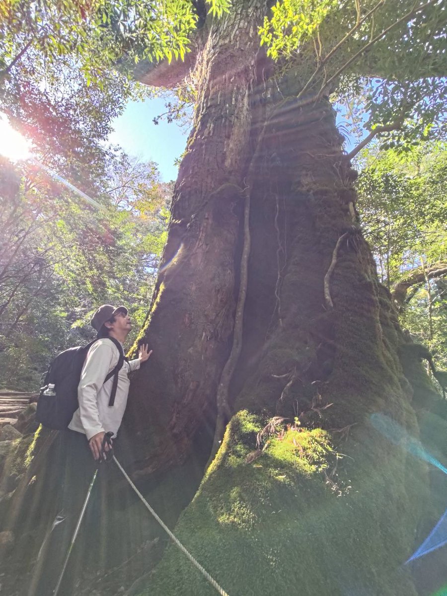 oideyasuoda's tweet photo. ラジオで宣言した通り、屋久島行ってきました！！！

最高、ほんまに最高！

奥さんとぶるぼんと〜

現地でガイドやってる大塚がすべて案内してくれました〜

マヂカルラブリーありがとう〜！

ラジオ聴いてた人に声かけられたけどな！ https://t.co/3V8WaLrsNV
