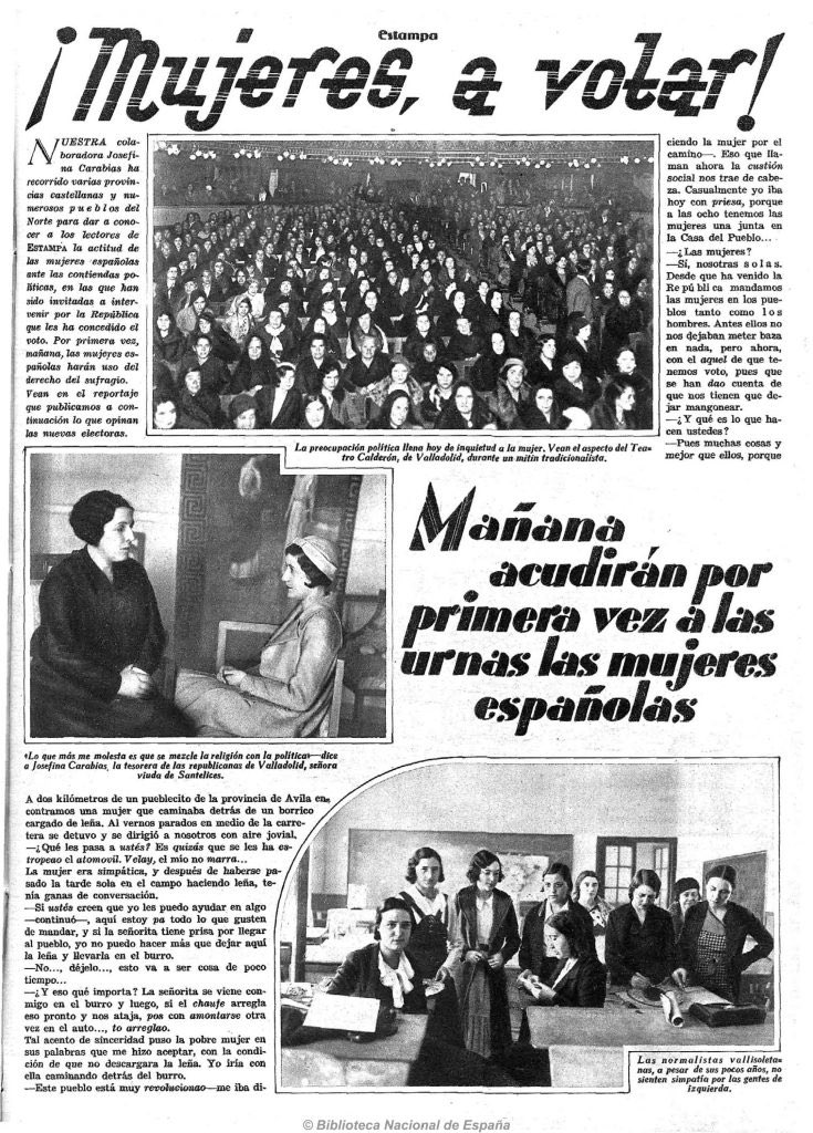Hace hoy 91 años, las mujeres votaron por primera vez en España.

Después, con el franquismo, fueron de nuevo relegadas, vejadas y ninguneadas.

Aunque nos queda mucho camino por andar, hoy nuestro país es una democracia plena gracias, en gran parte, a la lucha feminista.