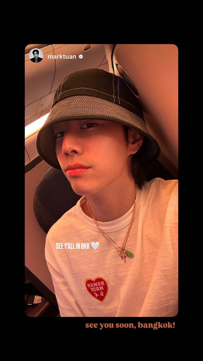 For_onlyMark_TH's tweet photo. 24.11.19 DNAmngmnt’s IG Story Update

"see you soon, bangkok!"

#MarkTuan #Mark #段宜恩 #마크 https://t.co/hkKxSvYroc