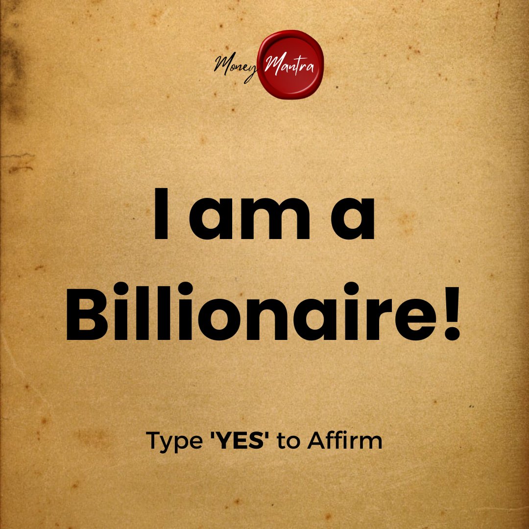 imoneymantra's tweet image. Type "YES" to Affirm!!!