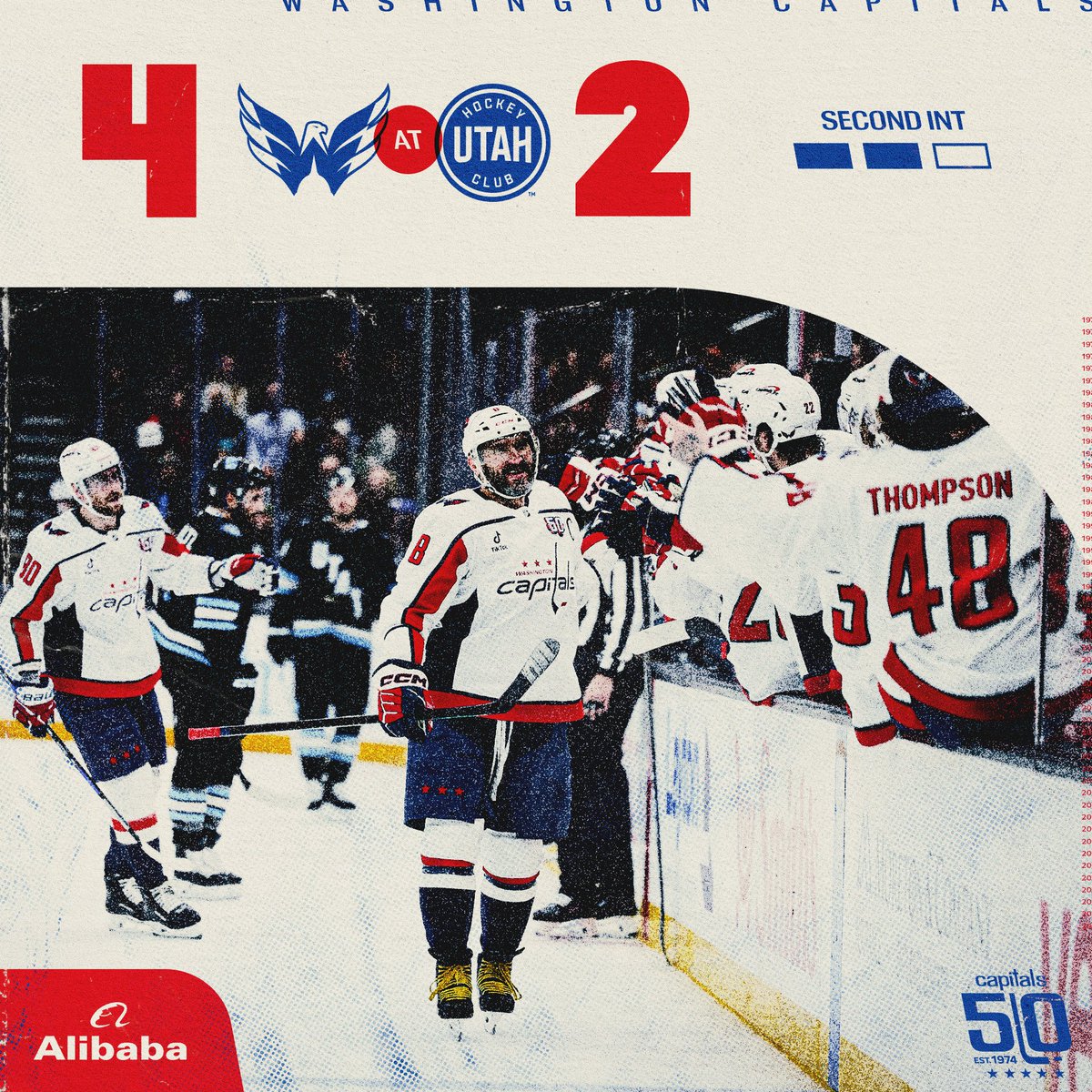 Capitals's tweet photo. Up 2 after 2 

#CapsUtah | @AlibabaGroup https://t.co/wIZ9mK4gev