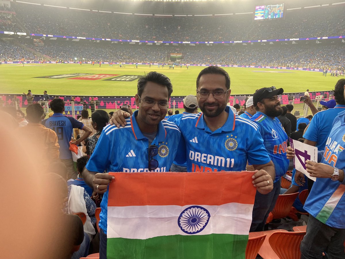 shivangsen's tweet photo. A year back with billion hopes. Sadly It wasn’t meant to be. 

Next day didn’t know if I had the heart and stomach to travel all the way back to Bangalore. 

Sun will rise again as they say. Backing our team through and always!

#November19 #ICCWC2023 #AUSvIND #Perth #Ahmedabad https://t.co/zmbHBdgml8