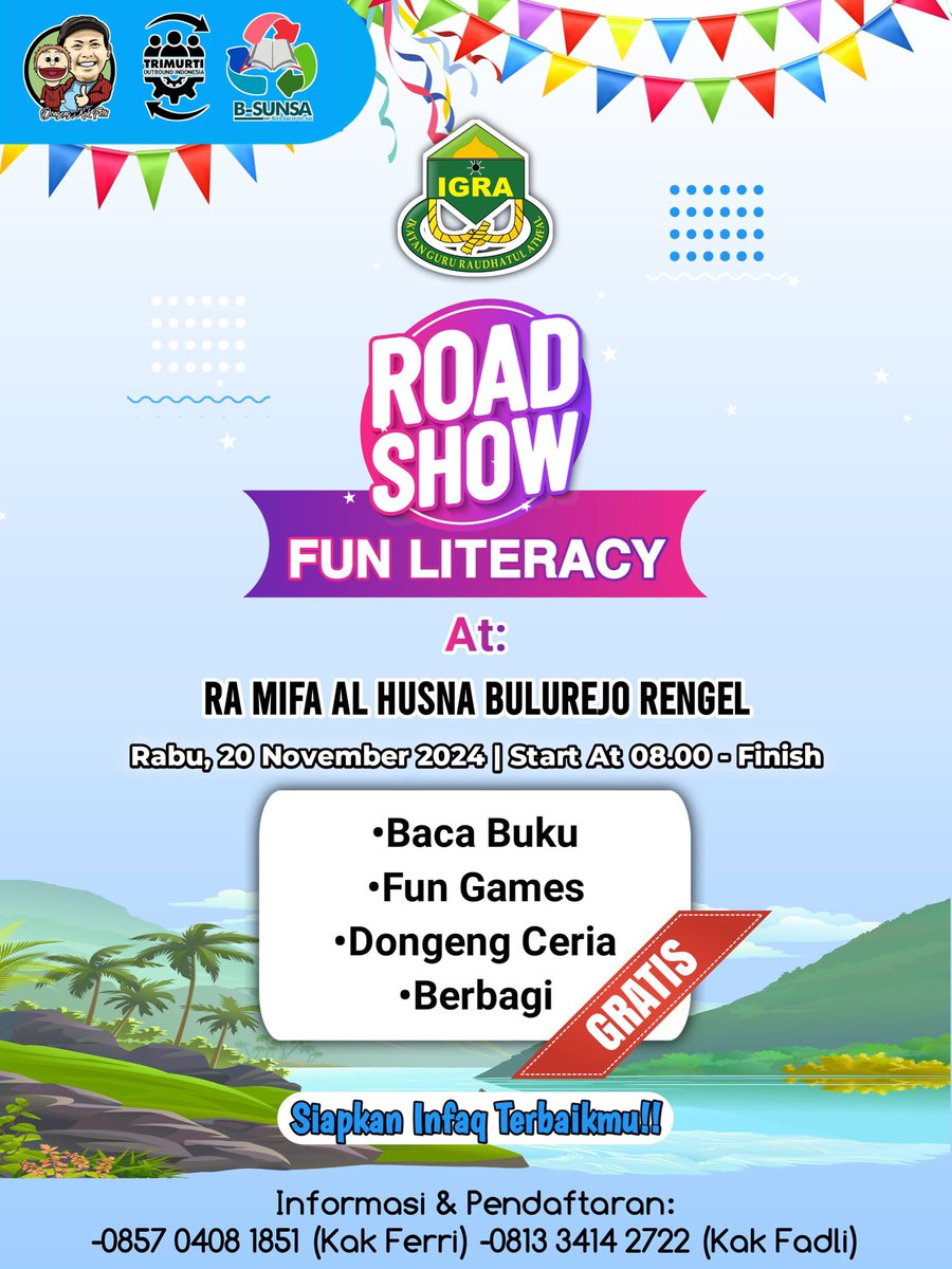 kak_ferri's tweet photo. Lanjut terus program Fun Literacy. Ada yang mau jadwalkan juga? GRATIS.. https://t.co/HmeULyJviY