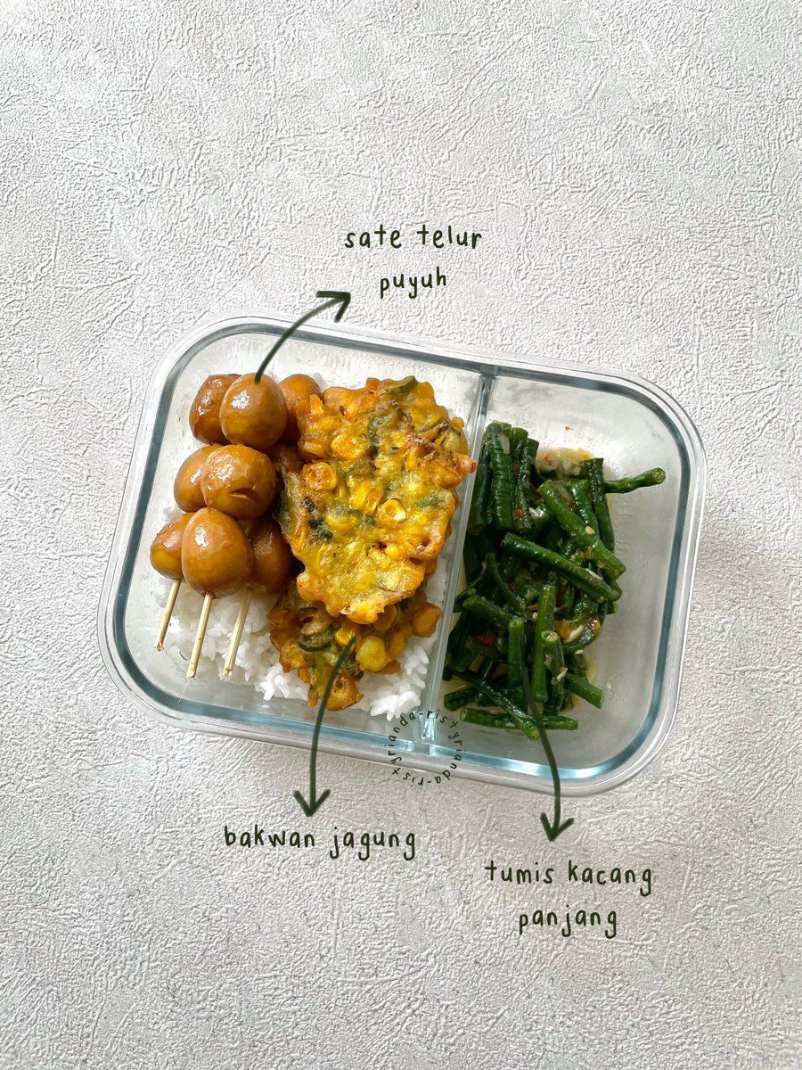 KUMPULAN RESEP BEKAL SAT SET ALA ANAK KOST by #ristyrecipy #makanmakin 🔍👩‍🍳

wajib recook buat yg suka ngebekal. rt/like/bookmark biar ngga lupa~
—a thread