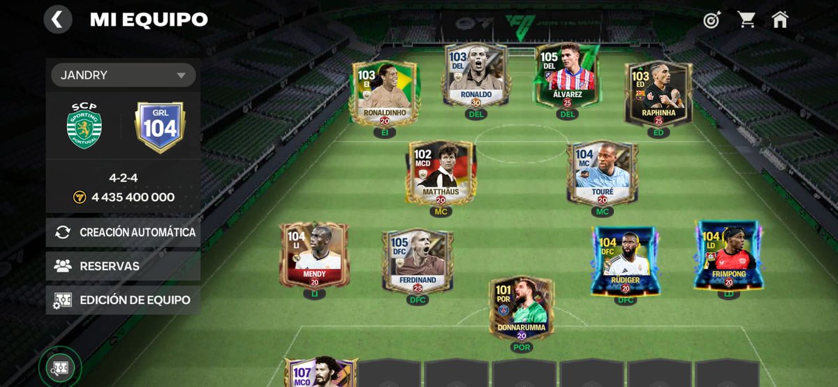 Hasta el momento asi va equipo bro
