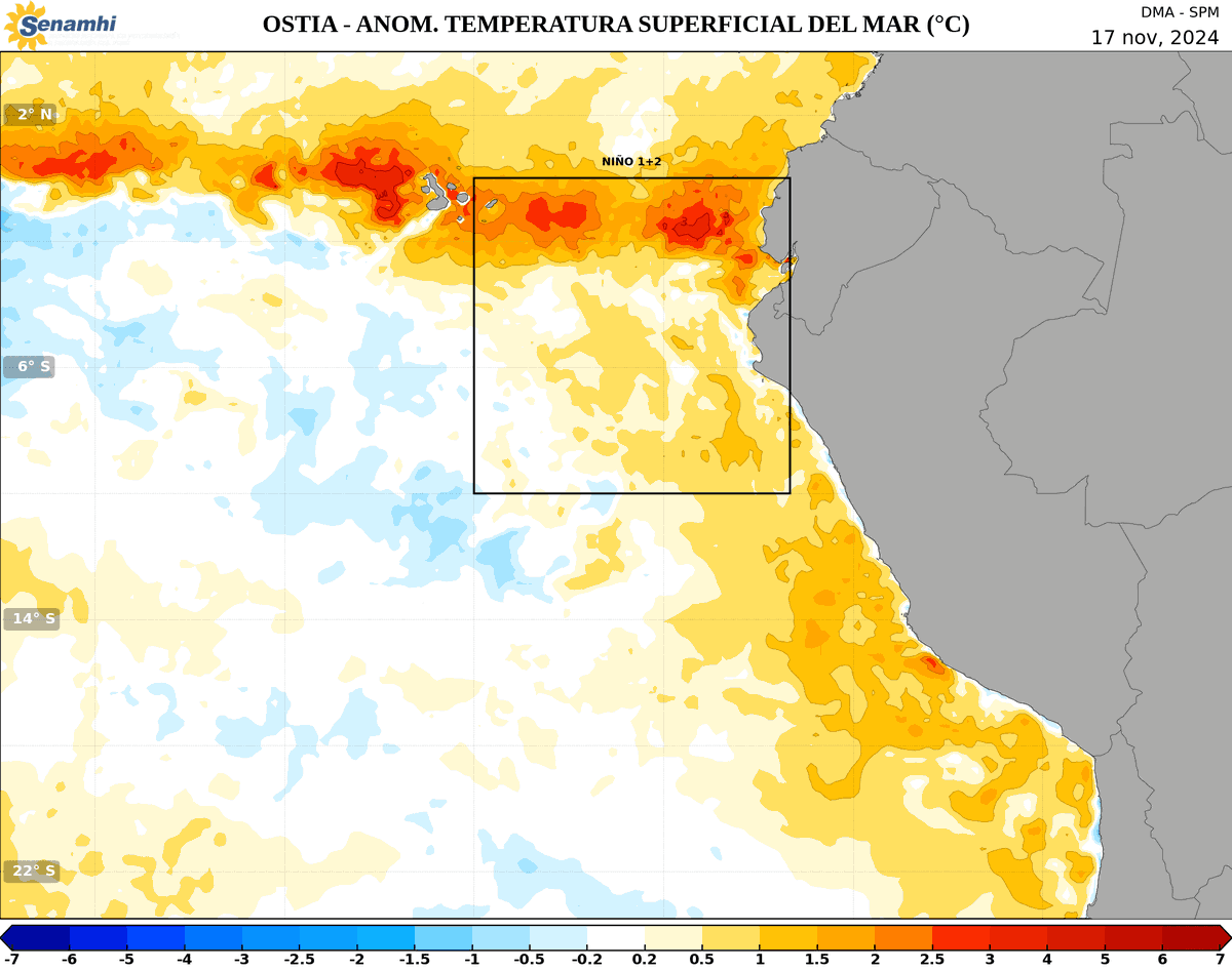 climatologa's tweet photo. #Temperaturas del aire continúan incrementando en #Lima...
Ayer domingo, #JesúsMaría y #LaMolina registraron #día #cálido 🥵; alcanzando el 5to dia calido consecutivo en Jesús María. Hoy, #noche #calida🥵 en #Callao.
La TSM continúa incrementándose 👇
https://t.co/JnJmgLAsC6 https://t.co/9EBiGOv2YW