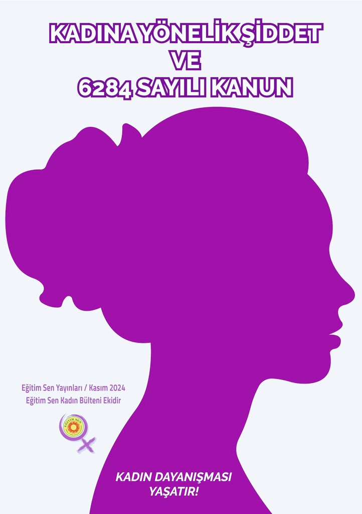 🟣“Kadına Yönelik Şiddet ve 6284 Sayılı Kanun” broşürümüz yayımlandı.  
Kadın yönelik şiddete karşı etkin mücadele için;
✔️6284 sayılı Kanun uygulansın!
✔️Lanzarote Sözleşmesi uygulansın!
✔️İstanbul Sözleşmesi’ne dönülsün!
#25kasım