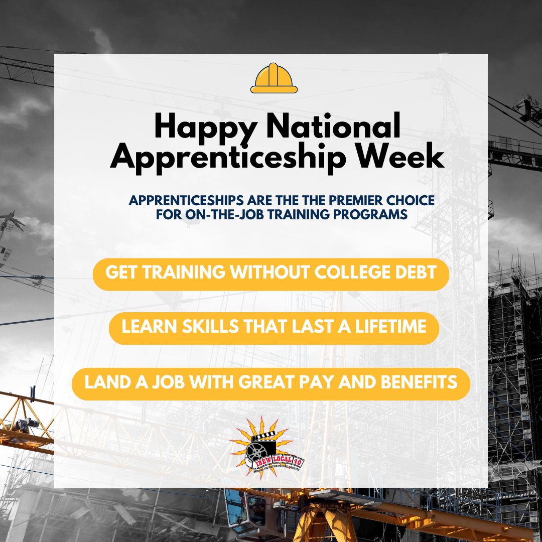 IBEWLocal40's tweet photo. Happy National Apprenticeship Week! #NationalApprenticeshipWeek #IBEWstrong https://t.co/zF4FOkukeT