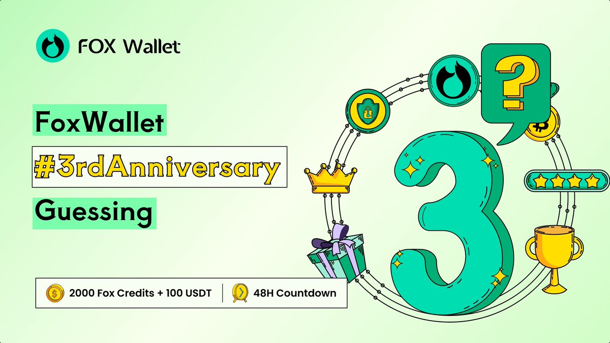 MiraGlow_0x's tweet photo. Happy 3rd Birthday, @FoxWallet! It's been truly inspiring to witness the platform's growth and evolution over the years. Here's to celebrating its remarkable achievements and looking forward to many more years of innovation, collaboration, and success ahead!#FoxWallet3rdYear https://t.co/3uvA7AyMgI