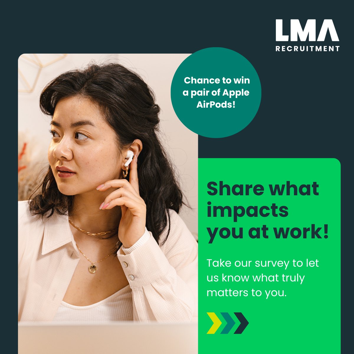 How important is a sense of belonging at work to you?

We’d love to hear your thoughts! Please take a few minutes to complete our survey 👉 bit.ly/4hFSRki 

If you leave your email, you could win a pair of Apple Airpods!

(T&amp;C's apply)

#AirPods #Recruitment #Workplace