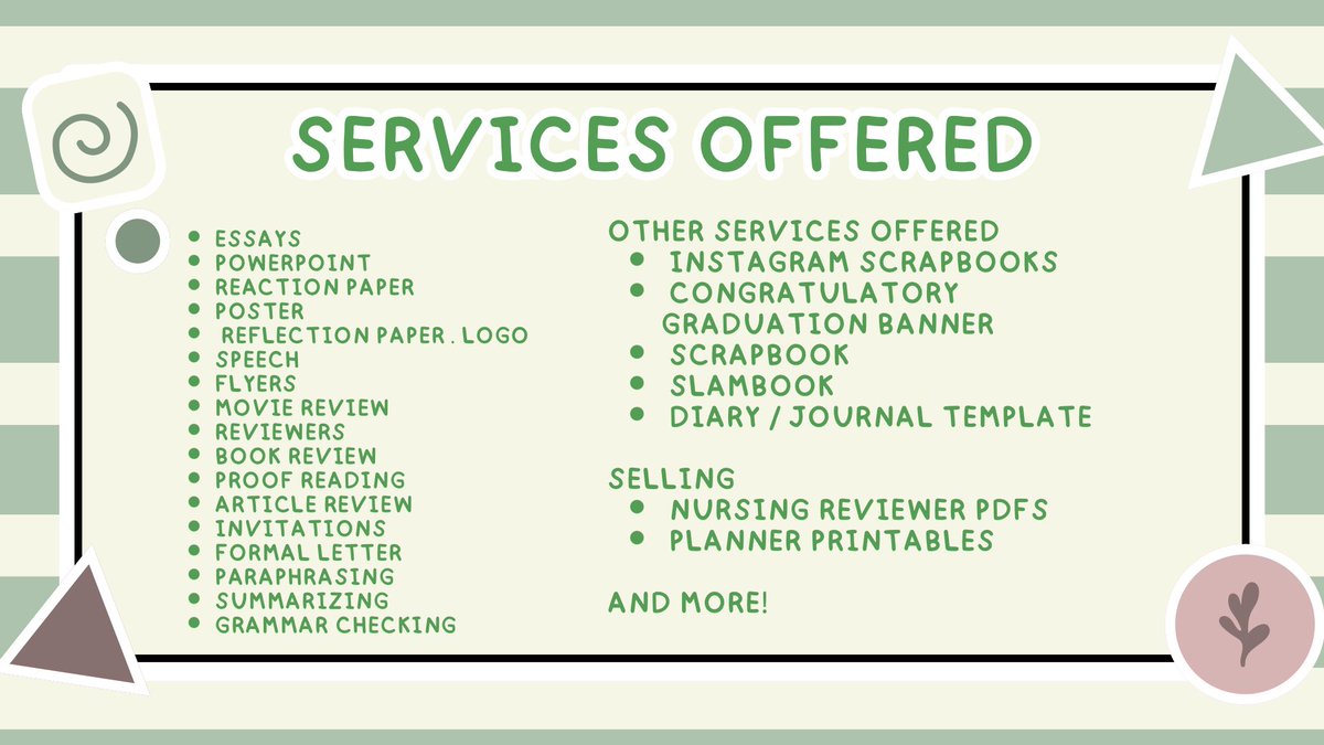 yuimese's tweet photo. hello! i’m aeri, academic commissions are now open! non rush or rush works will be entertained! i’m ensuring the delivery of high-quality academic works! for inquiries, kindly dm me! 🍀

#commstwt #academiccomission #academicHelp #askcommers #academicservices #commissioner https://t.co/ft1gZ4Axrc