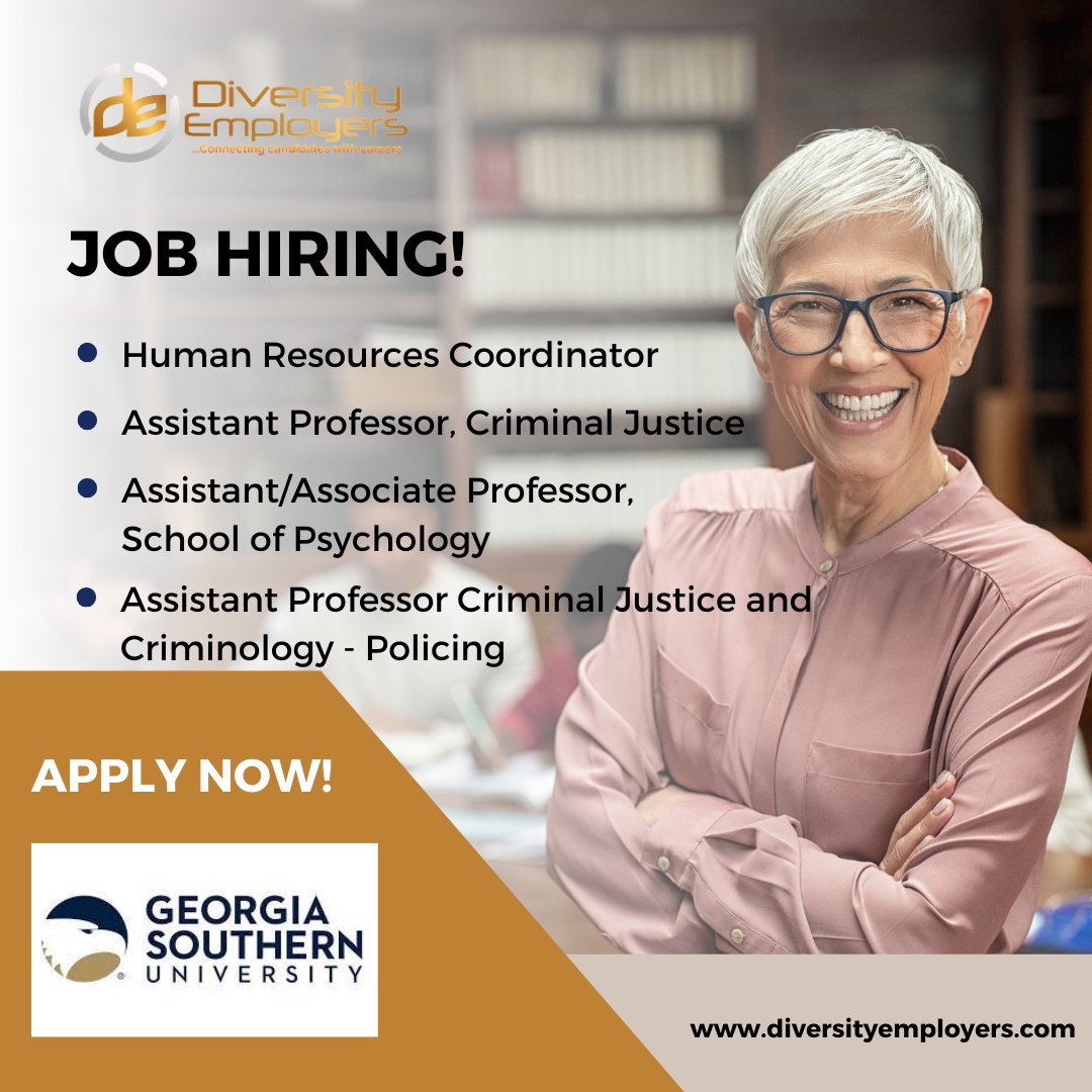DiversityEmp's tweet photo. @GeorgiaSouthern is hiring and you might be who they're looking for! See all job openings: https://t.co/Oj2Y44tw2N

Let employers find you. Register and upload your resume now: https://t.co/T77QMrSj6F

#jobhiring #jobs #diversity #highered https://t.co/zld8lQwWzg