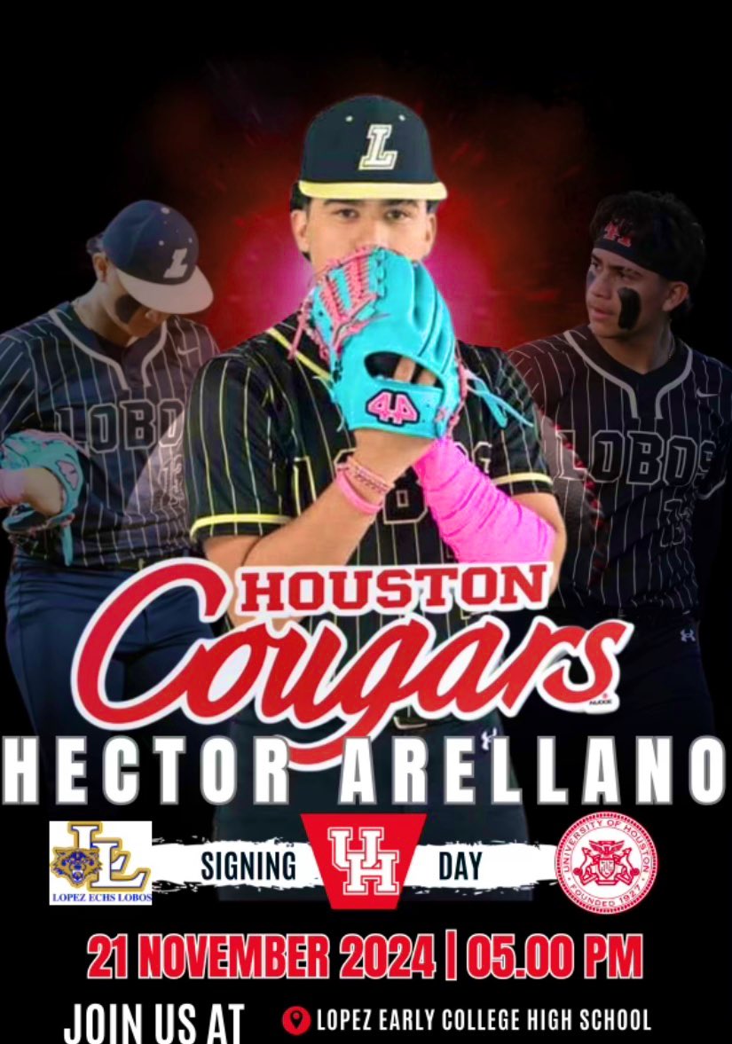 LOBO BASEBALL (@llobosbaseball) on Twitter photo Join us as we celebrate Hector Arellano on his incredible achievement! ๐He will officially be signing with the Houston Cougars baseball team! โพ
Come out & support!
<a href="/RubenJuarezTV/">Ruben Juarez</a> <a href="/rgvsports/">RGVSports.com</a> <a href="/Riosportslive/">RSL Network</a> <a href="/kveotv23/">NBC 23 RGV</a> <a href="/krgv/">KRGV CHANNEL 5 NEWS</a> <a href="/Telemundo40/">Telemundo 40</a> <a href="/bybryanramos/">bryan</a> <a href="/rgvfox/">Fox News Rio Grande Valley</a> <a href="/SouthTexasHigh1/">South Texas High School Baseball</a> Join us as we celebrate Hector Arellano on his incredible achievement! ๐He will officially be signing with the Houston Cougars baseball team! โพ
Come out & support!
<a href="/RubenJuarezTV/">Ruben Juarez</a> <a href="/rgvsports/">RGVSports.com</a> <a href="/Riosportslive/">RSL Network</a> <a href="/kveotv23/">NBC 23 RGV</a> <a href="/krgv/">KRGV CHANNEL 5 NEWS</a> <a href="/Telemundo40/">Telemundo 40</a> <a href="/bybryanramos/">bryan</a> <a href="/rgvfox/">Fox News Rio Grande Valley</a> <a href="/SouthTexasHigh1/">South Texas High School Baseball</a>