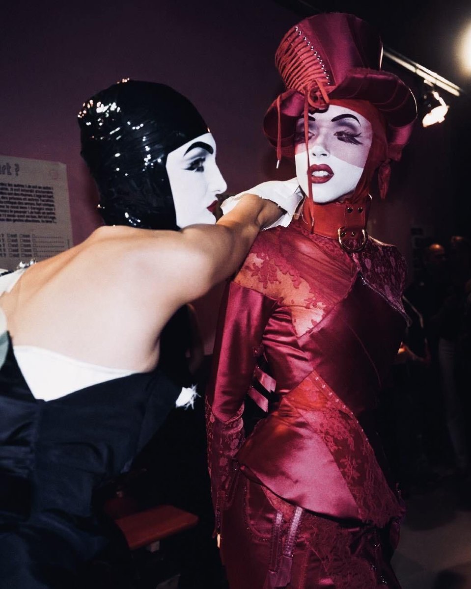 The models backstage at Christian Dior by ✨John Galliano✨ Fall