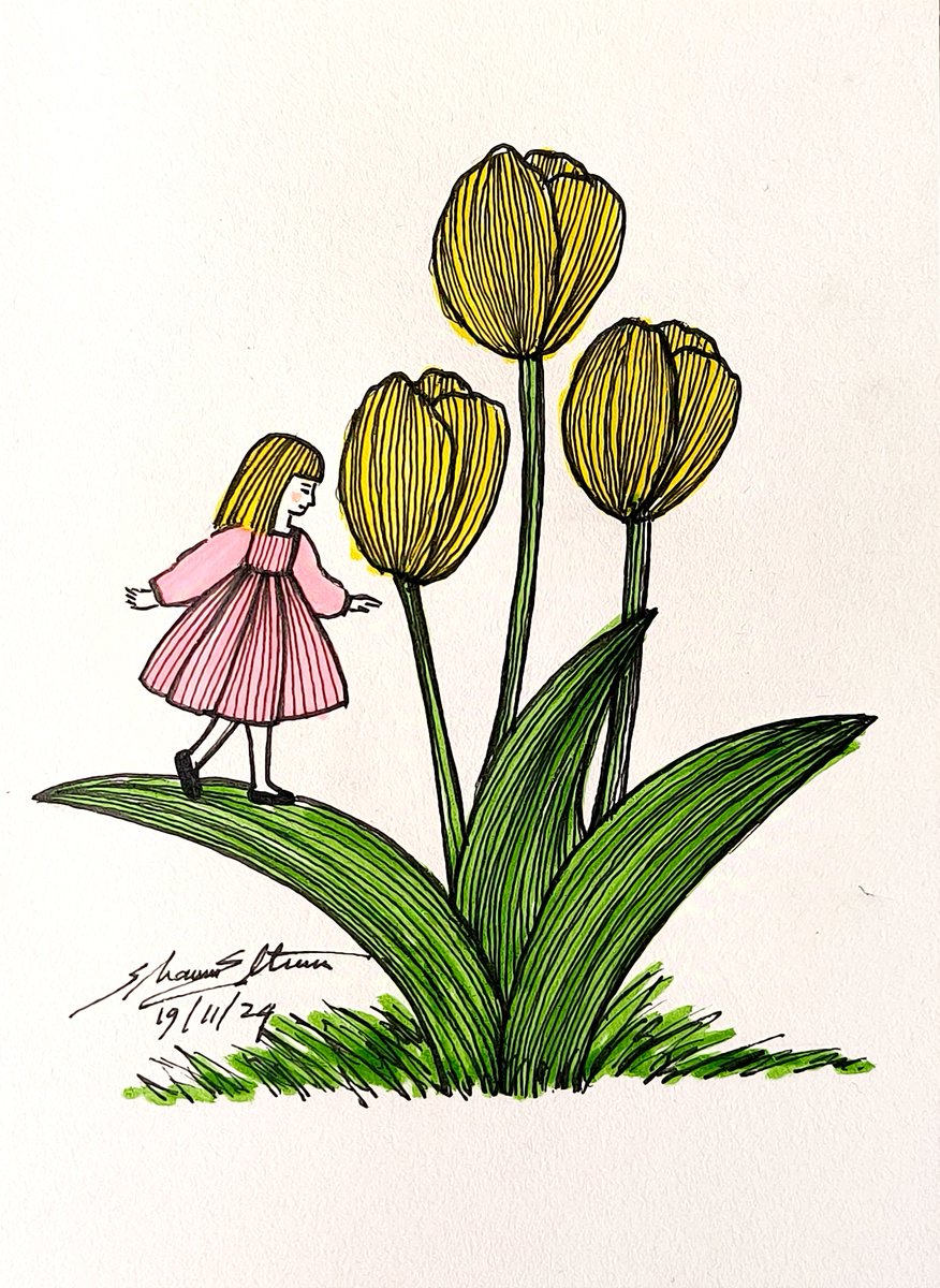 shawnellian's tweet photo. Flowers are friends 🌷
#penandink #doodle #dailysketch #pendrawing #markersdrawing #art #artmoots #artistonx #drawing #sketching #childrensart #traditionalart https://t.co/RoCZ16A7ov
