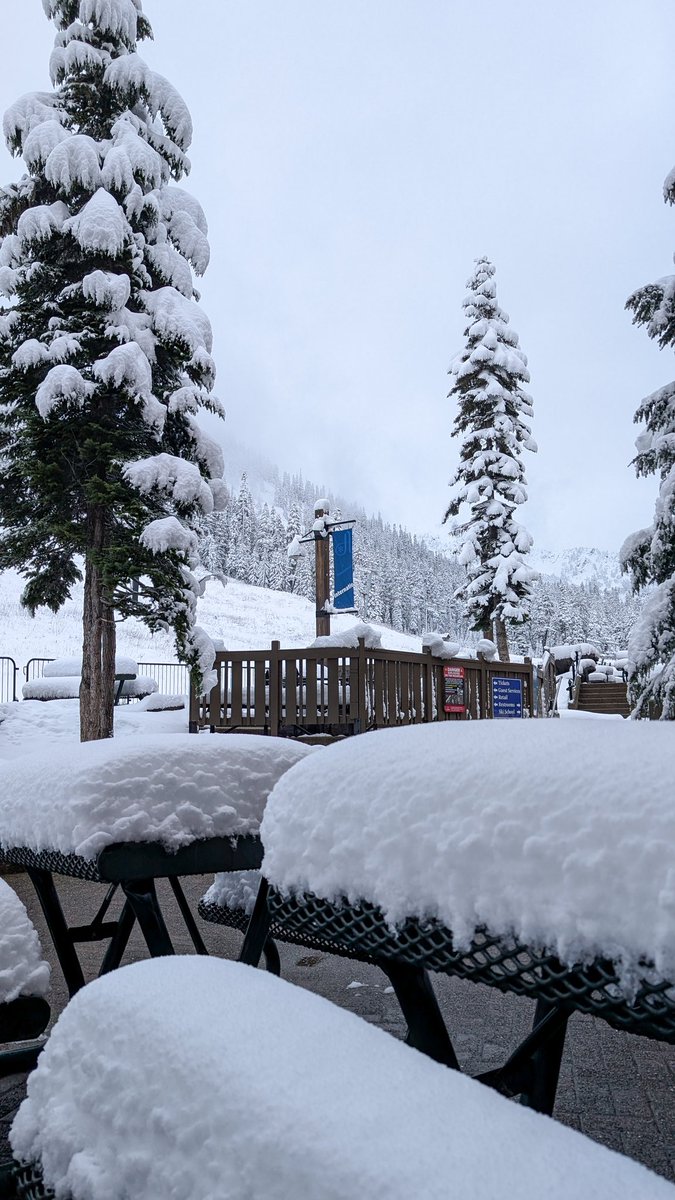 SummitSnow411's tweet image. Thanks to this weekend’s storm cycle the mountain is now blanketed in a fresh coat of white.
While this isn't enough snow to announce an opening, it is a great start to building up a good base. Keep your eyes on the forecast and keep up those snow dances!