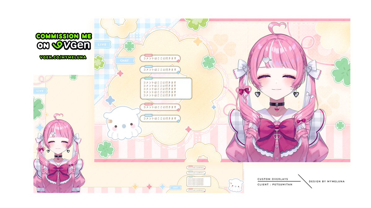 🍀 Custom  Overlays Design 🍀
Thank you @petsumitan  ! 

I really enjoy this project 🩷