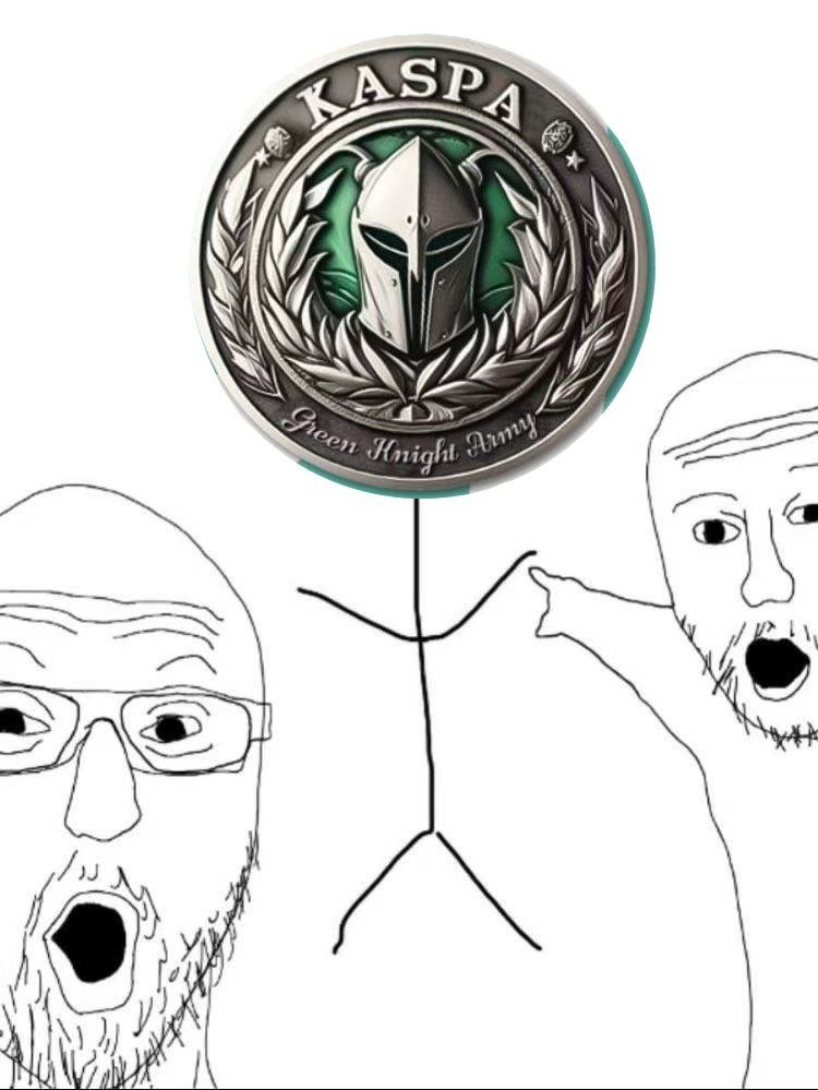 1Kaspa_Army's tweet photo. Kaspa Mascot is $knight https://t.co/zYdKxq40Ak
