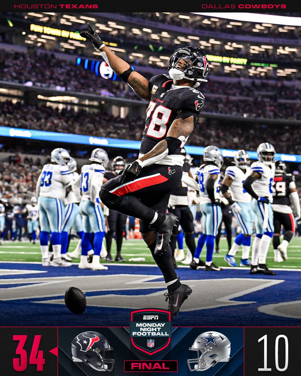 FINAL: <a href="/HoustonTexans/">Houston Texans</a> win the Battle of Texas! #HOUvsDAL