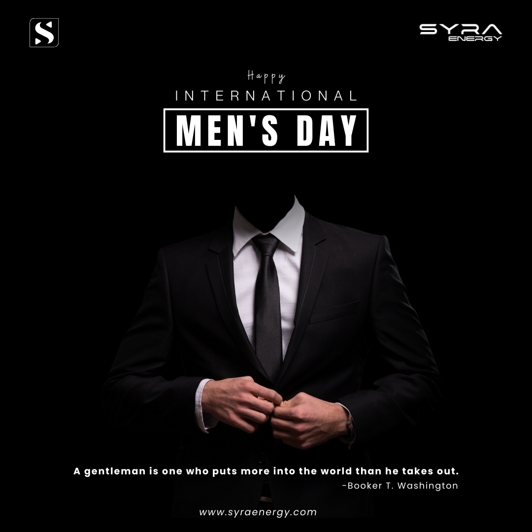 syraepl's tweet image. Honouring  men and their contributions today. 💡🌍 Happy World Men’s Day! 
#MensDay #SyraEnergy #MensDay2024