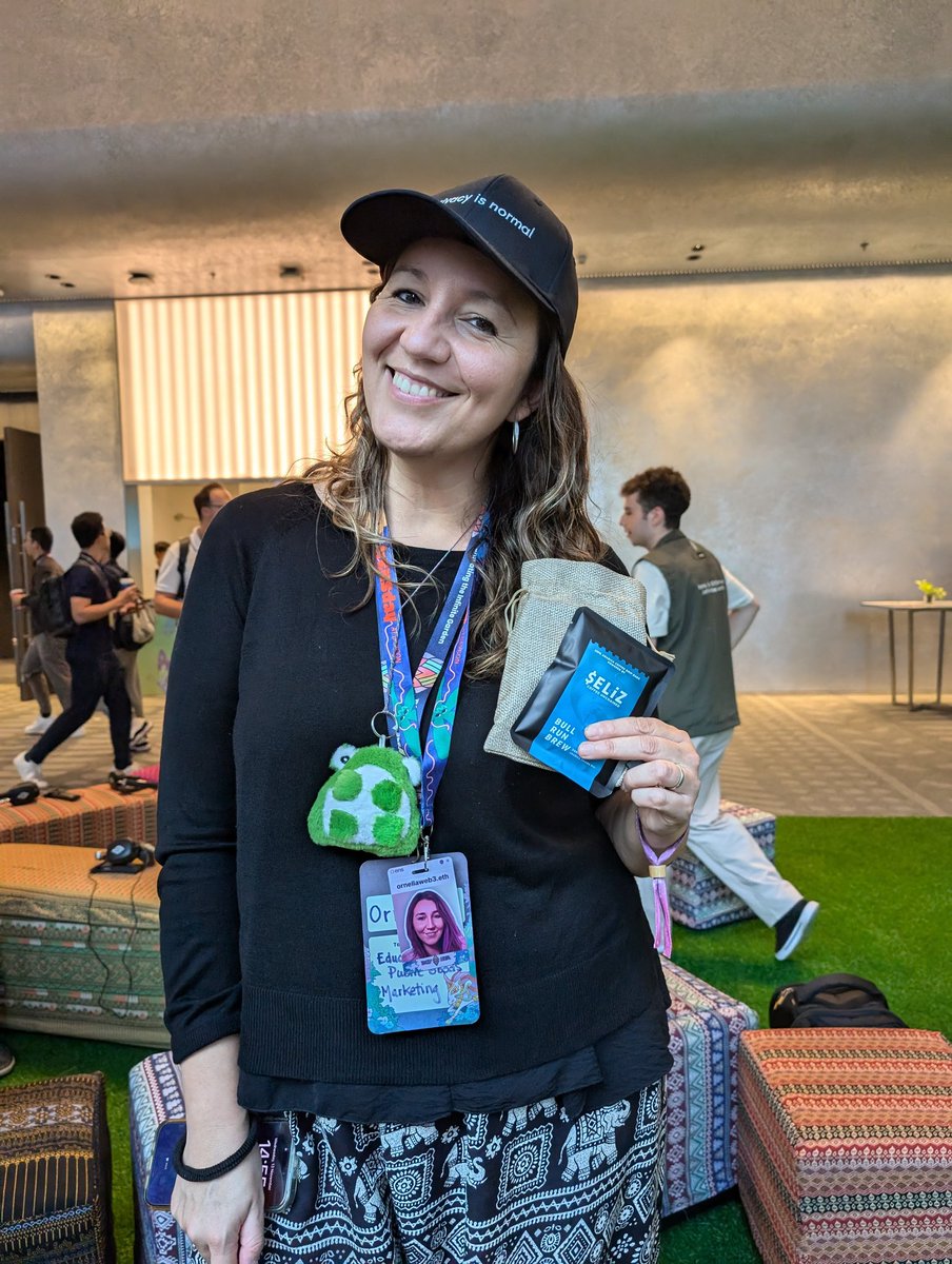 UnchainedDaniel's tweet photo. GM GM!

During Devcon, we personally handed out more than 200 Drip Coffee Bags featuring 3 different Thai coffees, supported by 3 different sponsors: @basednouns, @GroundsDAO, and $ELiZ. The goal was to bring awareness to the DAOs and our project with a unique Thai souvenir that people will remember, and boy, did we get compliments for the uniqueness of the gift! 

If you are one of the lucky ones who received some coffee swag, please post a pic with your favorite coffee blend, we would love to get your feedback!

#Devcon
