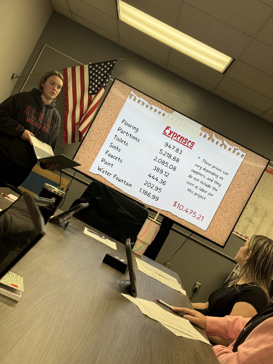MrsSchwamman's tweet image. Student school board reps sharing reports and projects @IASB_Iowa @RCSDWildcats @KeystoneAEA #Rfactor #smallschoolbigimpact