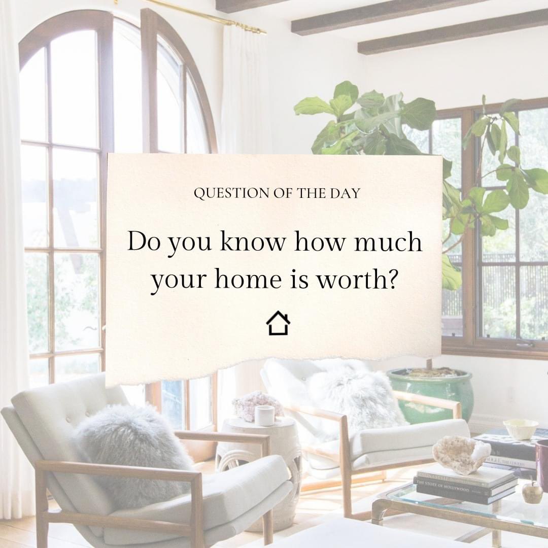 ToniHitchRealty's tweet photo. This seems to be the million-dollar question we ask ourselves these days. If you're interested in learning what your home is worth and how much equity you already have, reach out today. You might be pleasantly surprised!

Toni Hitch (Broker) 972-768-0029
https://t.co/4Kzzhx5KCB https://t.co/lTYMB2vxu0