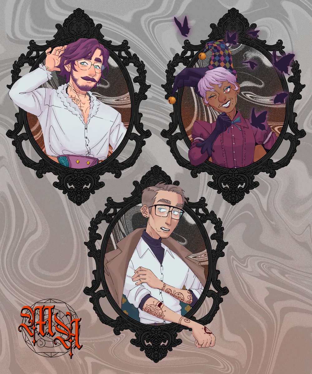 as a bonus, here's some npcs from a roleplay i'm running for friends!!