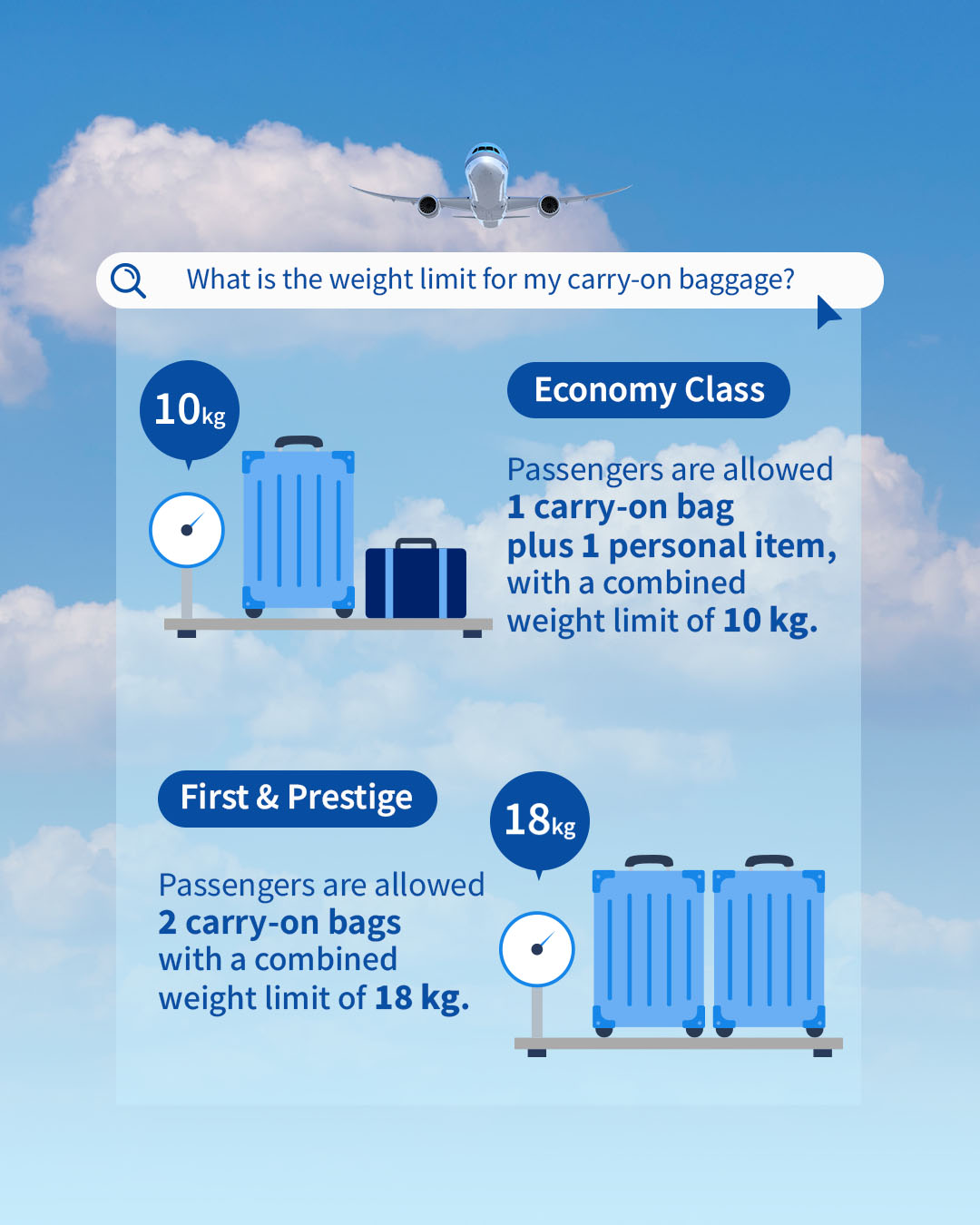 Korean air carry on baggage allowance 2018 on sale