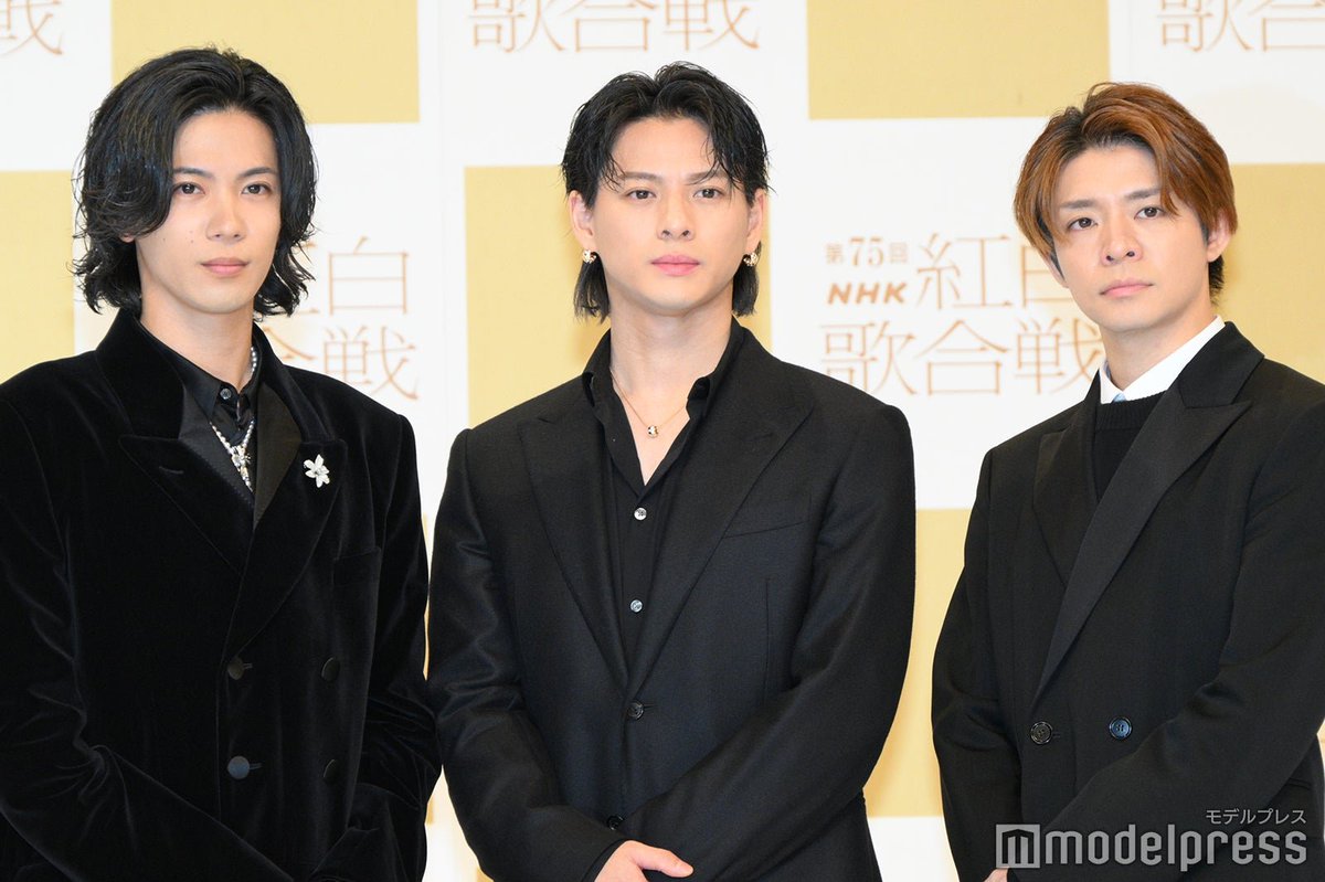 modelpress's tweet photo. 「第75回NHK紅白歌合戦」出場歌手発表会見

紅組20組、白組21組
初出場は、紅組3組・白組7組🎤

🔻写真・記事詳細はこちら
https://t.co/fxa9P4900j

#NHK紅白 #紅白歌合戦 #紅白発表 #Number_i #ME_I #Da_iCE https://t.co/LcINVGUTrp