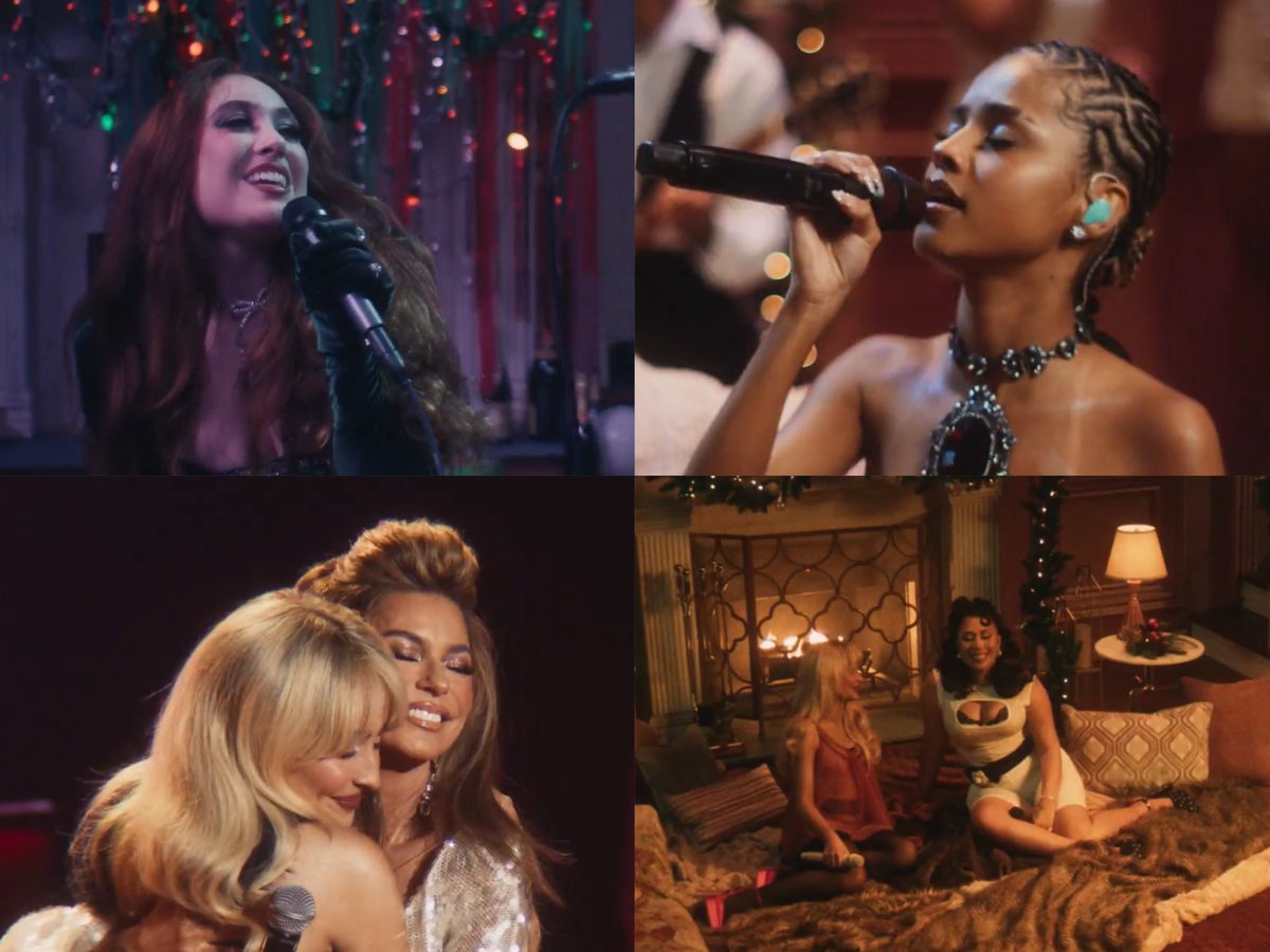 PopCrave's tweet image. Chappell Roan, Tyla, Shania Twain, and Kali Uchis will be featured in Sabrina Carpenter’s holiday special, ‘A Nonsense Christmas.’