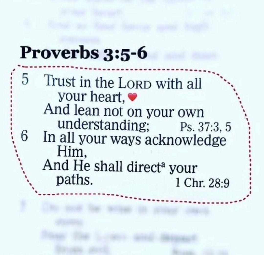 Proverbs 3:5-6