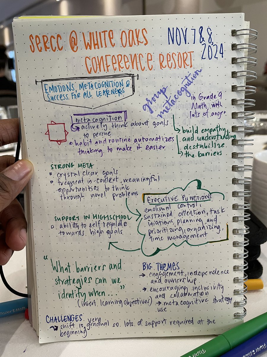 IAmMzNisha's tweet image. Thankful to have had the opportunity to attend #SERCC last week. The conversation/study around #groupmetacognition @OISEUofT in grade 9 #destreamedmath stuck with me. Great strategy with beneficial results to support #matheducation 

@ugdsb